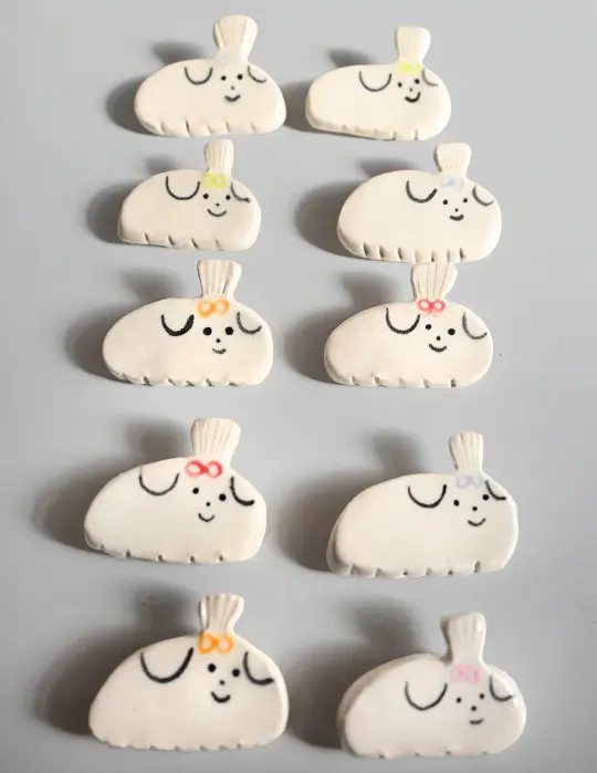 MALTESE Ceramic pin