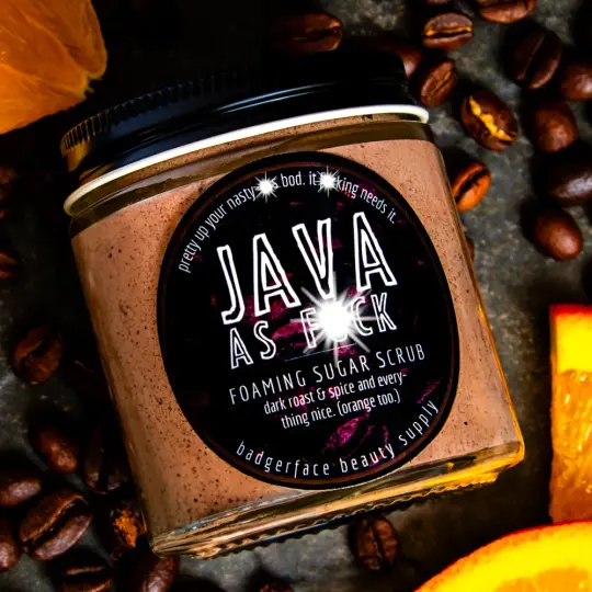 Java as Heck Sugar Body Scrub.