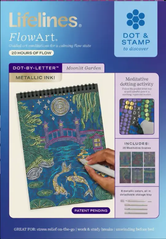 Flowart- Dot By Letter- Moonlit Garden