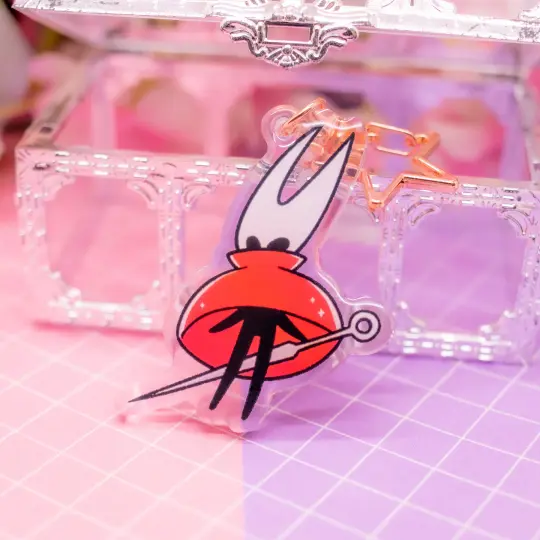 Silksong Floating Hornet acrylic charm / keychain