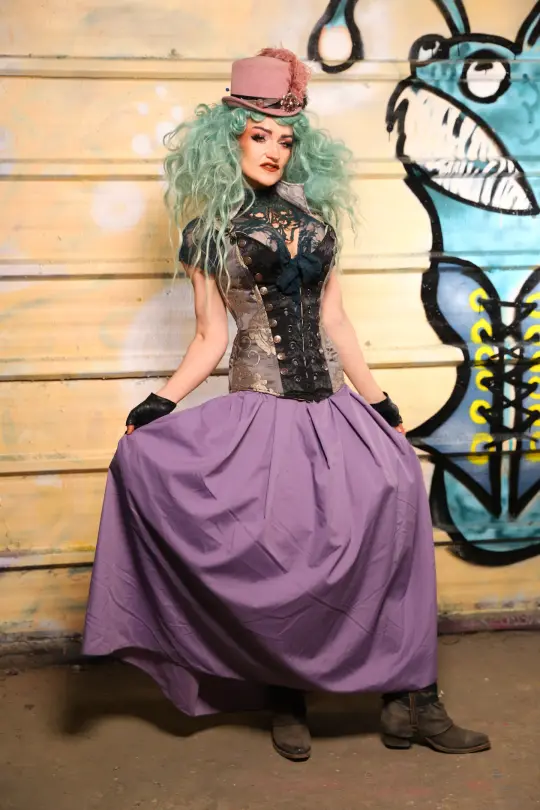 Tulip Skirt in Lilac Cotton - The Bucc Stops Here! Collection