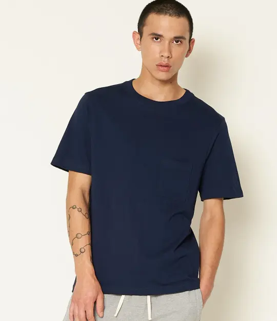 1940sP Loopwheeled Relaxed Fit Lightweight Pocket T-Shirt