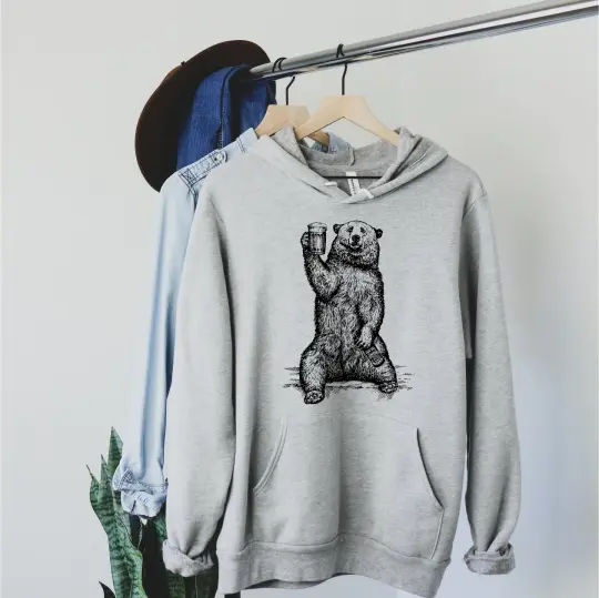 Beer Loving Bear Hoodie