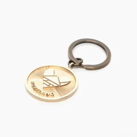 Heart + Portland keychain