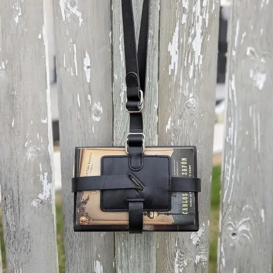 CUSTOM Book Strap | 'Shelley' Traveller's Book Strap with Extra Long Strap for D.P.