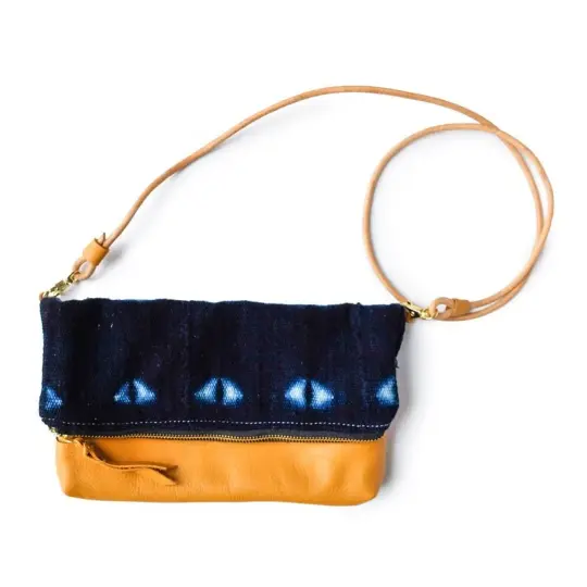 Folded Clutch Indigo