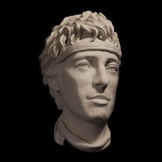 Bruce Springsteen White Clay Sculpture (Iconic Headband)