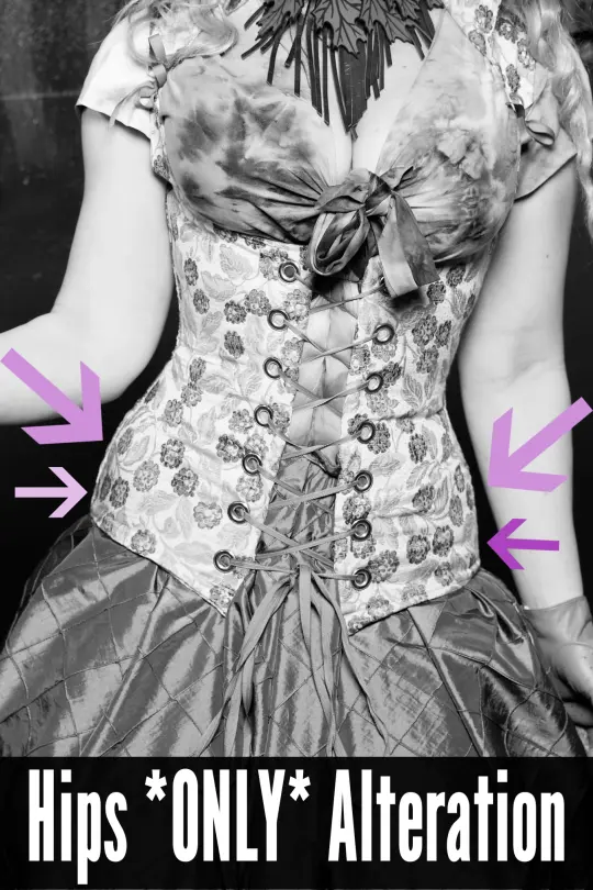 Hips Only Alteration - For items to be altered BEFORE they ship to you!