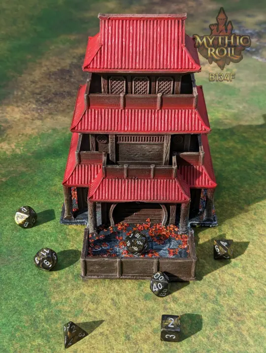 Shizuka Samurai Dice Tower - Mythic Roll by Unchained Games - Restore Honor in your journey!