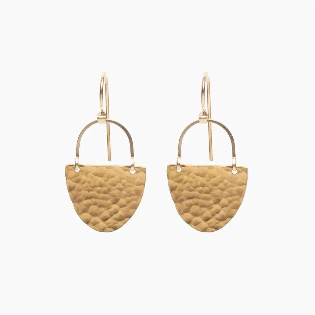 Half Disk Earrings