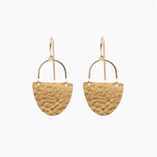 Half Disk Earrings