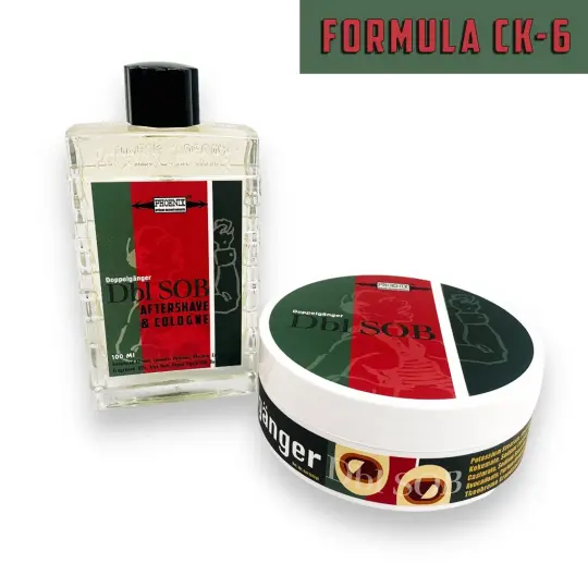 Doppelgänger Dbl SOB Artisan Shaving Soap & Aftershave Bundle Deal | Ultra Premium CK-6 Formula | Homage To A Fresh, Nostalgic, 90's Classic! | 4oz