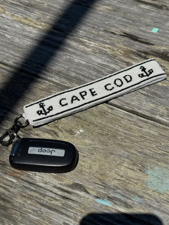 Cape Cod Beaded Keychain Wristlet