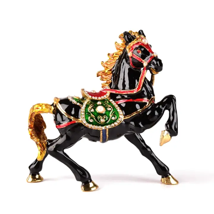 Black Horse Trinket Box
