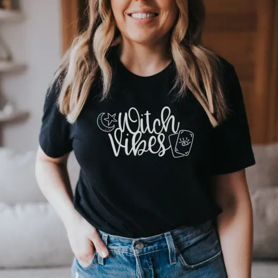 Witch Vibes Moon & Stars Unisex Tee