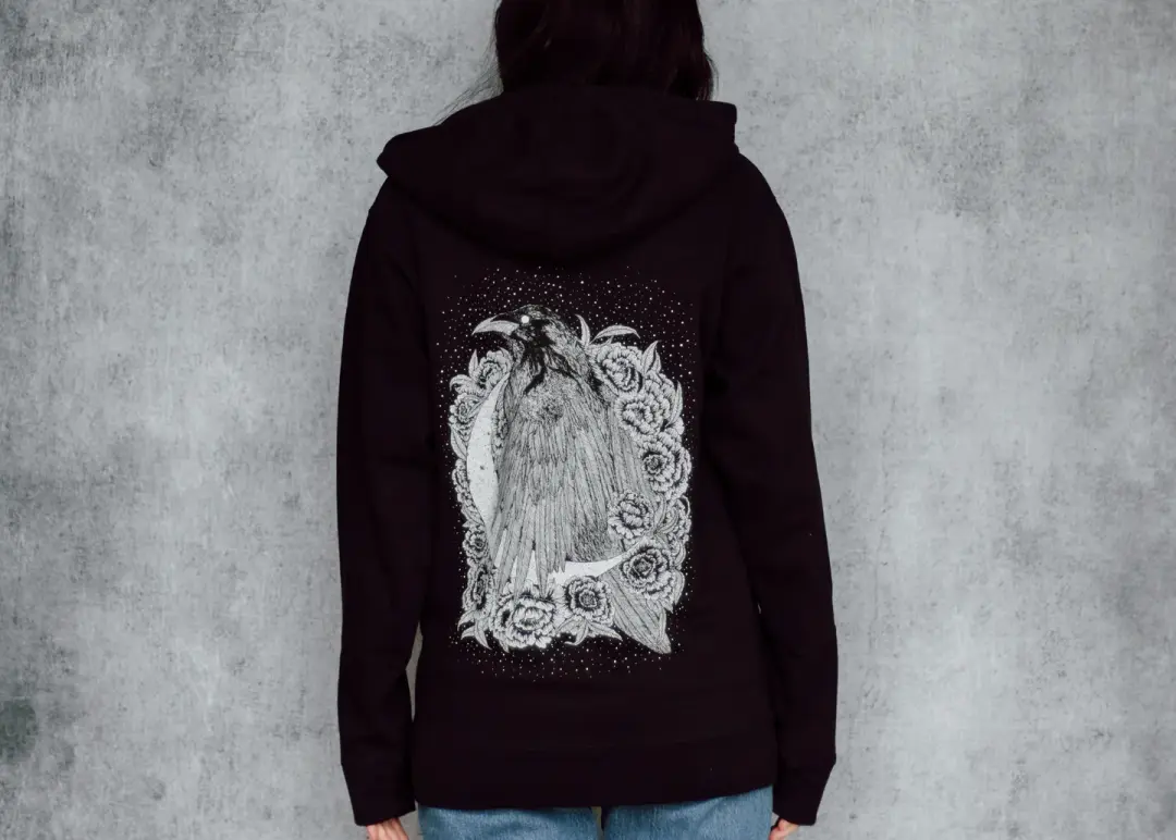 Raven and Crescent Hoodie