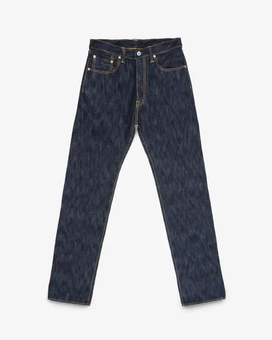 The Shop Vancouver x Iron Heart Collaboration 16oz Slubby Selvedge Denim "1955" Vintage Tapered Cut Jeans - Indigo
