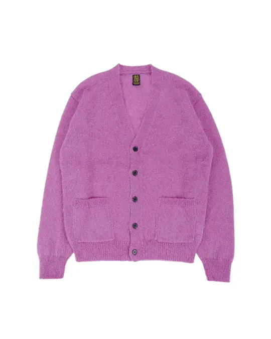 Batoner Pure Mohair V Cardigan Purple