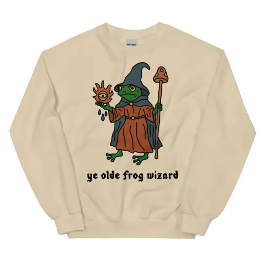 ye olde frog wizard 2.0 sweatshirt