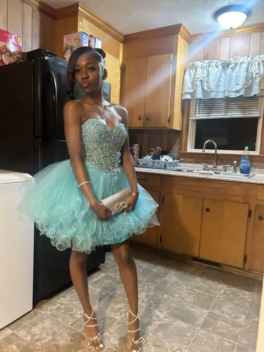 Elegant Mint Green A-Line Strapless Beaded Bodycon Mini Dress Homecoming Dress RS209