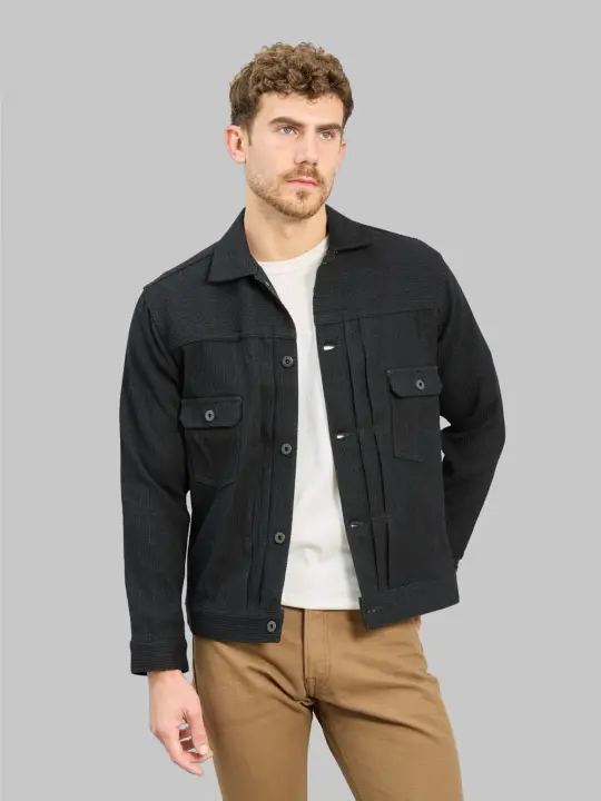 Japan Blue Sashiko Type II Jacket Black