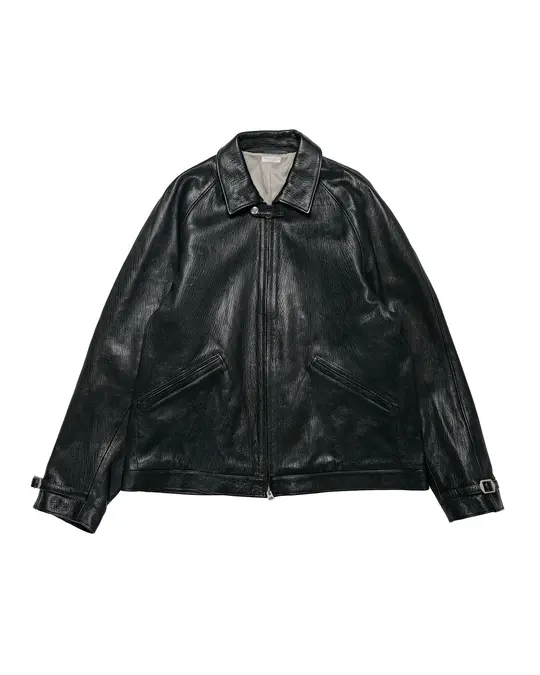 Phigvel Lost & Found Leather Zip Blouson Black(Smooth)