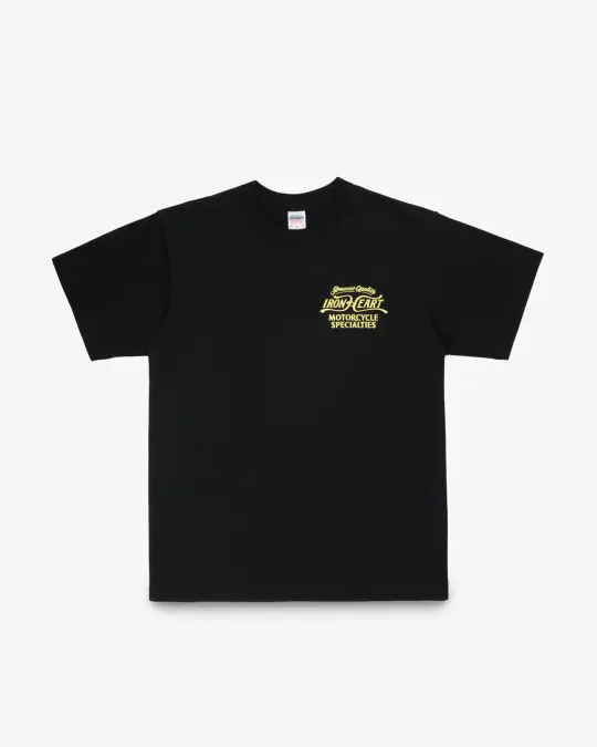 7.5oz Printed Loopwheel Crew Neck T-Shirt - Black