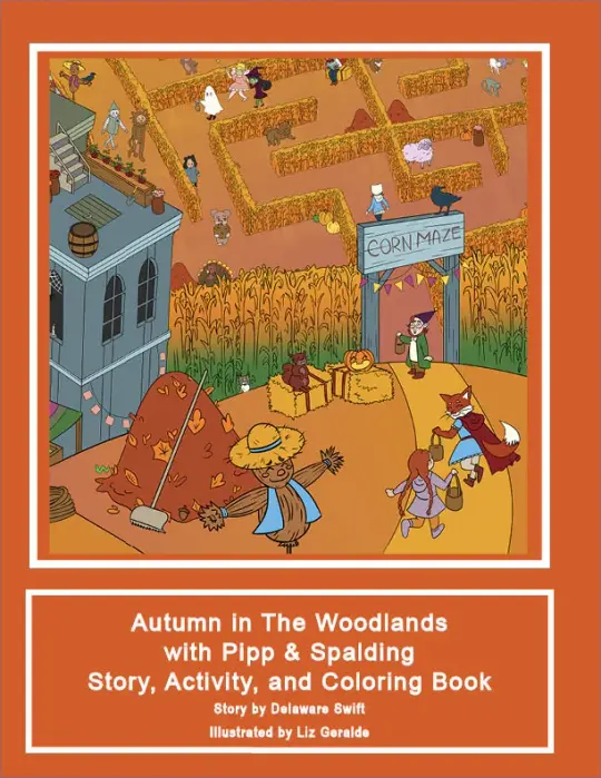 Pipp & Spalding Autumn in The Woodlands Story, Activity, and Coloring Book