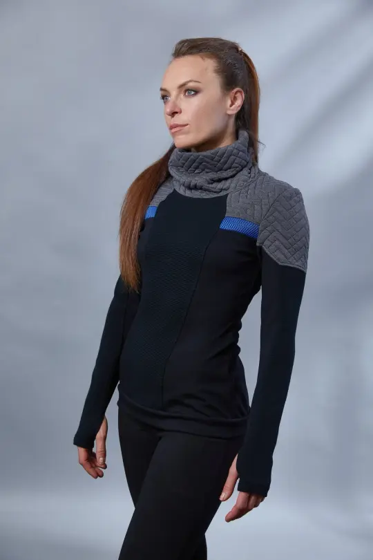 HS-8 Black cyberpunk sweater