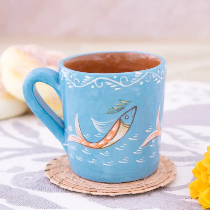 Peces de Capula Hand-Painted Mug