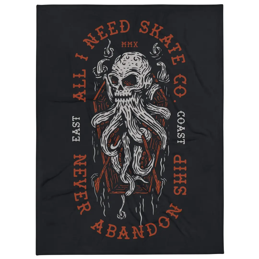 Skullpus Throw Blanket