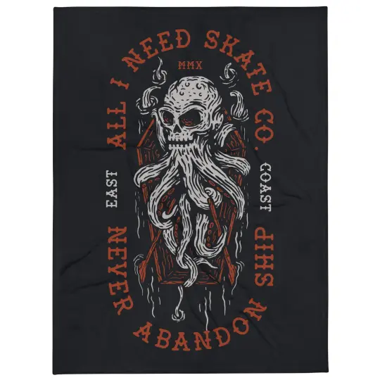 Skullpus Throw Blanket