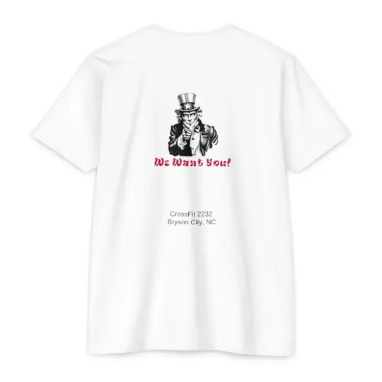 Unisex CVC Jersey T-shirt - 'We Want You!' Graphic Tee for Active Lifestyle