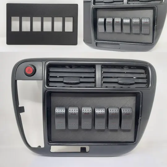 1999-2000 Honda Civic Radio Rocker Switch Panel / Switch Plate