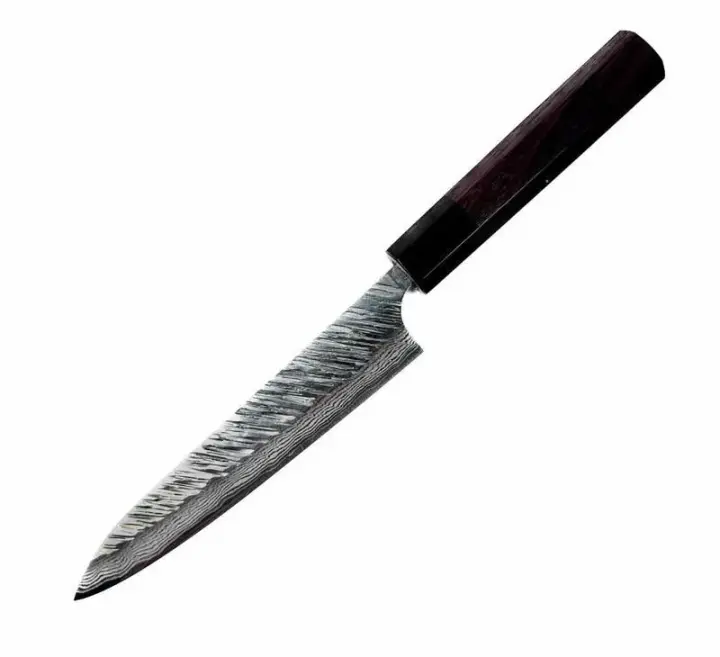Yu Kurosaki Fujin VG-10 Damascus 150mm Petty with Rosewood Octagon Wa Handle