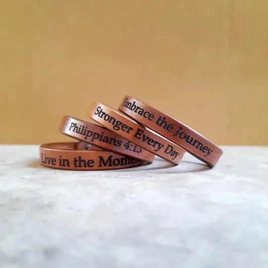 Personalized Thin Leather Bracelet | Custom Engraving (5 Colors)