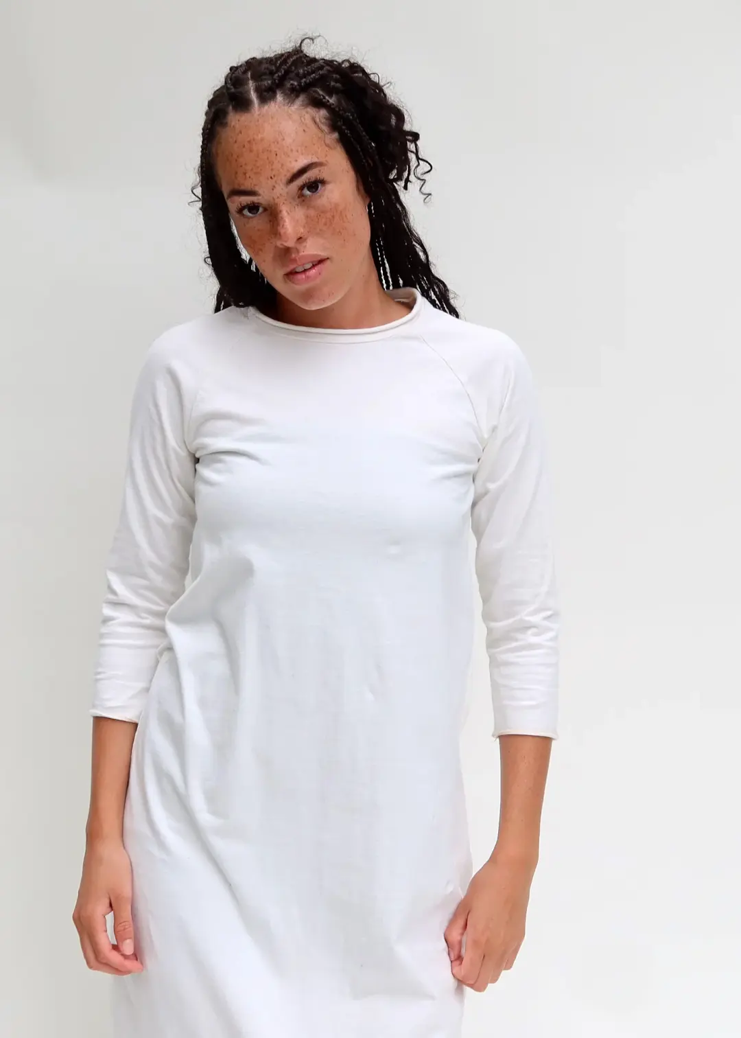 Crew RAGLAN Sleeve Ojai Below Knee Dress