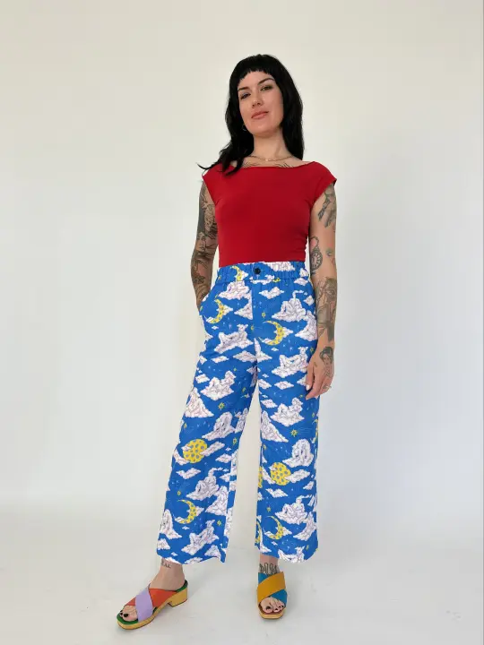 Linen Catalina Pant Cloud People