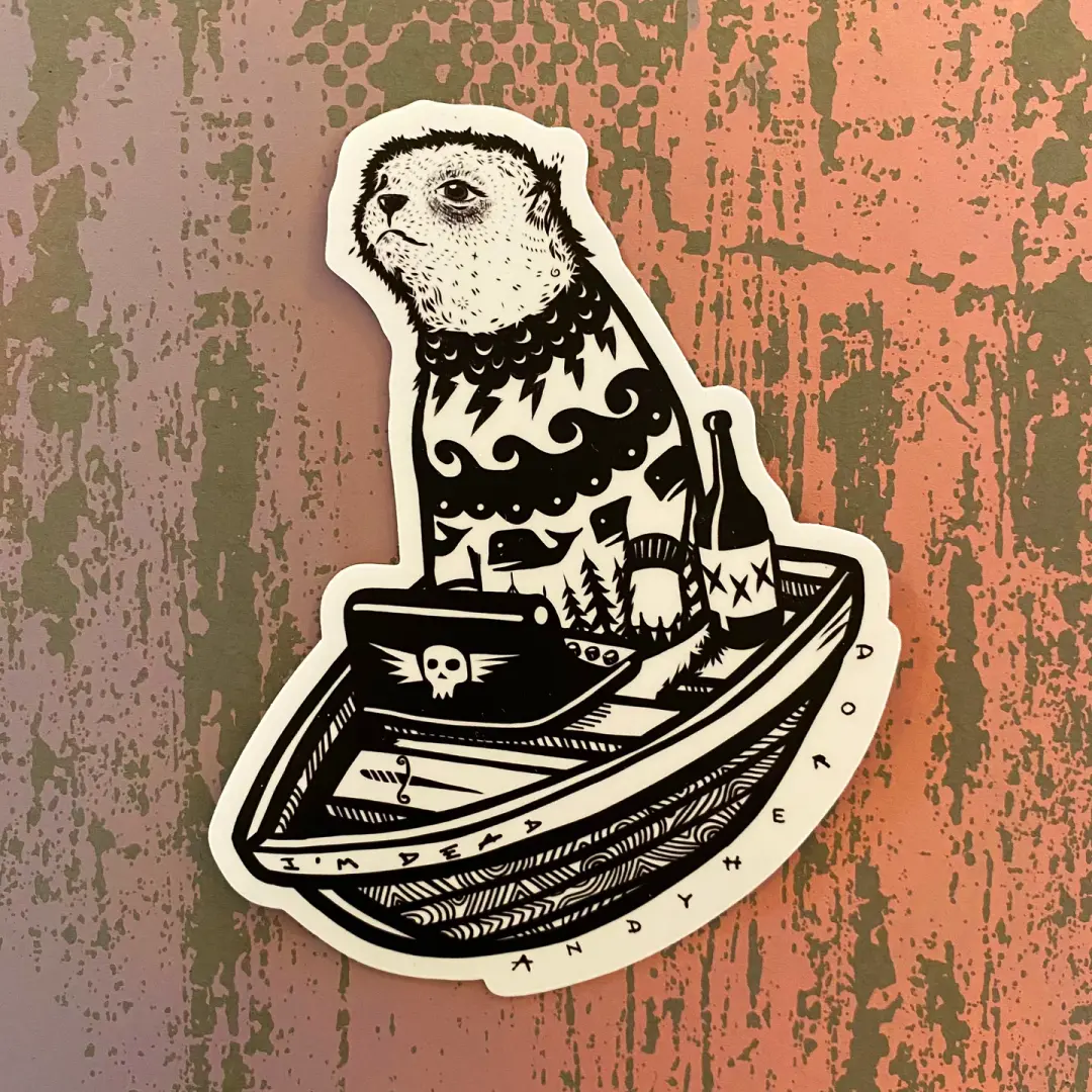 The Writer Vinyl Sticker