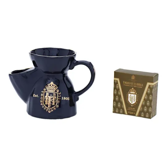 Navy Shaving Mug (with soap refill)