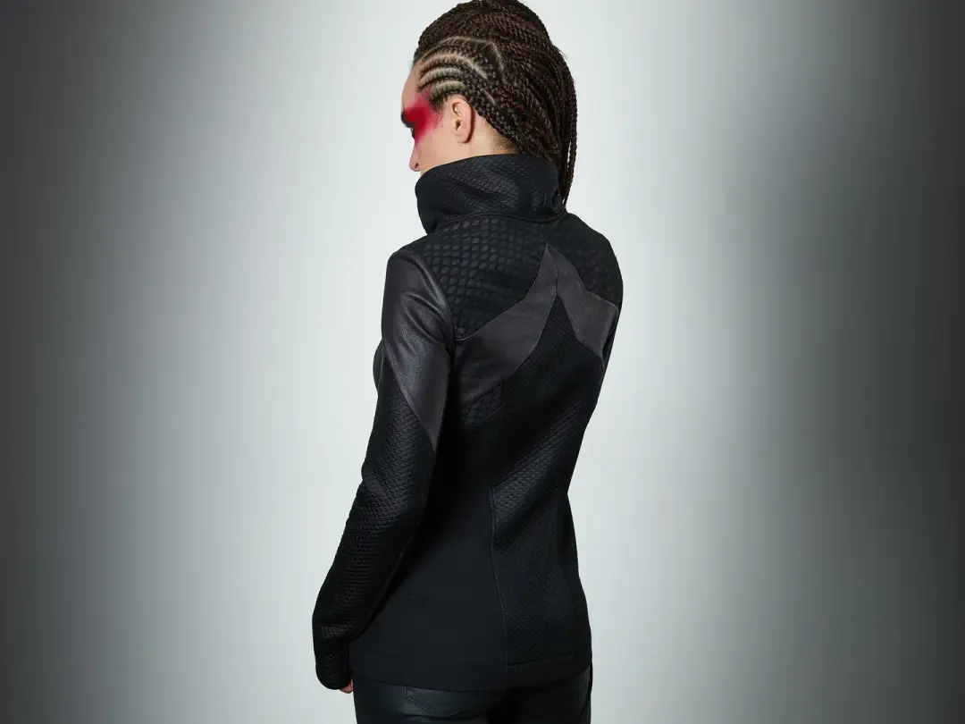 389 Cyberpunk jacket with faux leather