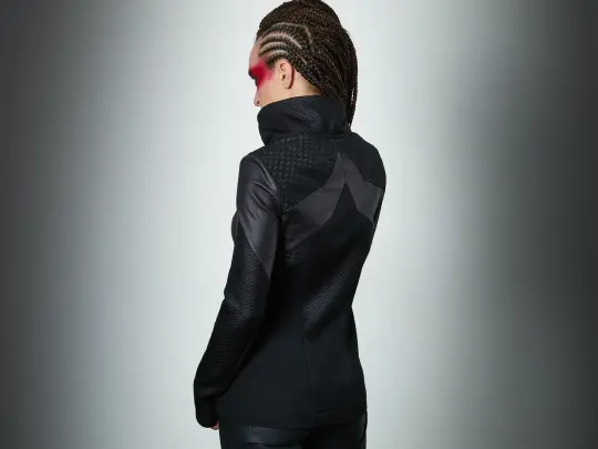 389 Cyberpunk jacket with faux leather