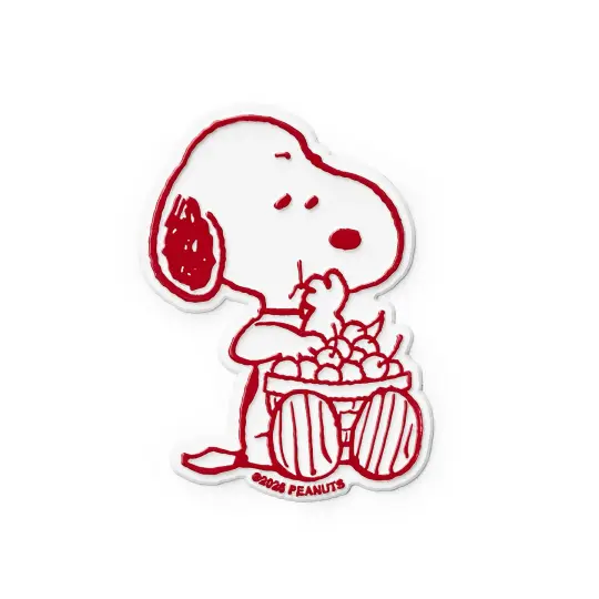Snoopy Cherry Basket Magnet