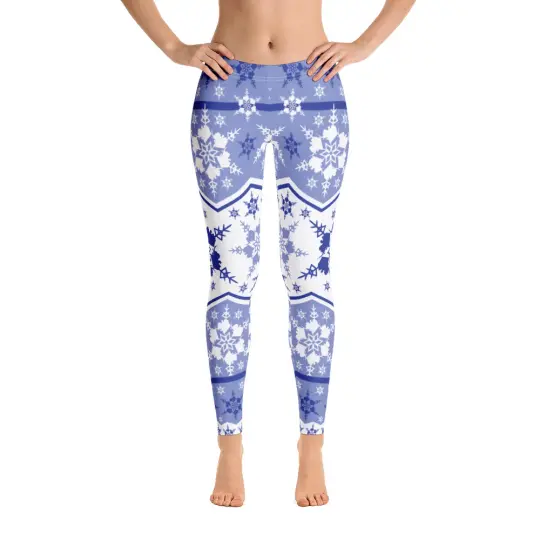AK Snowflake Leggings - Periwinkle