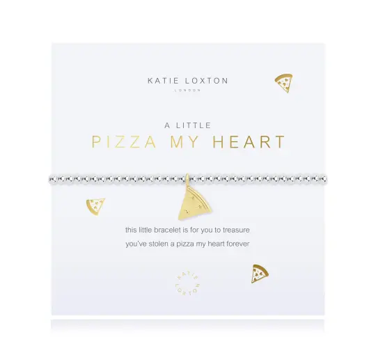 A LITTLE PIZZA MY HEART BRACELET