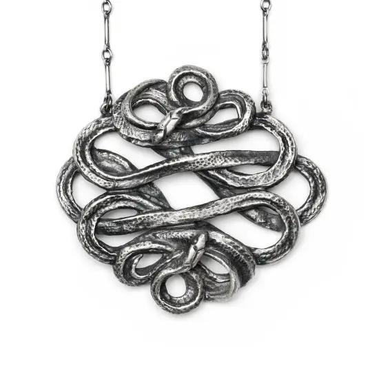 * Ready to Ship * Sleeping Medusa. Sterling Silver Necklace.
