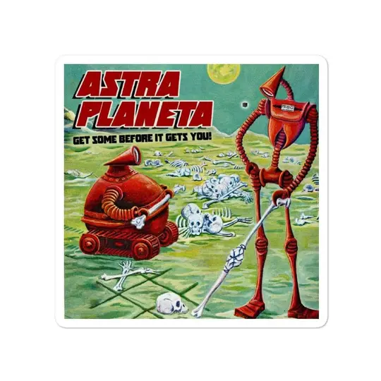 Astra Planeta Vinyl Bubble-Free Stickers | Available in 3 Sizes!