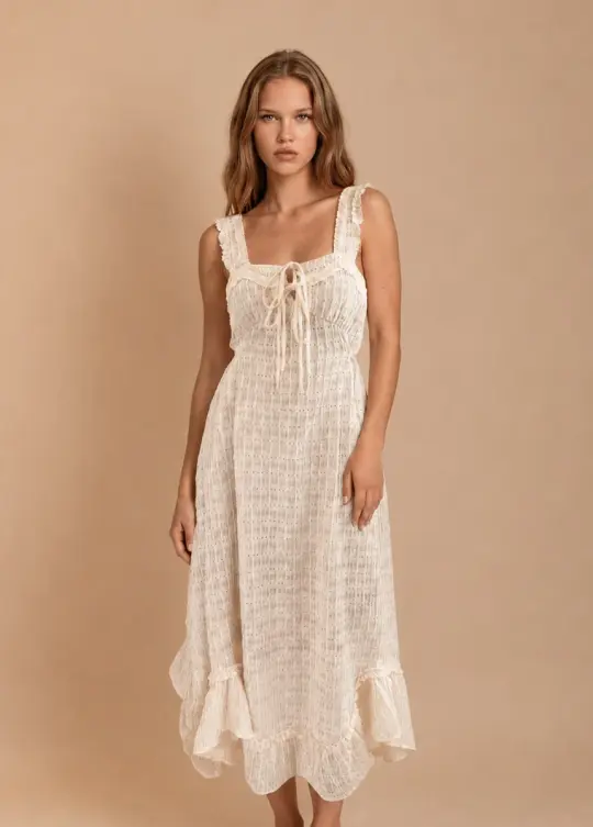 Tea Dress in Cream