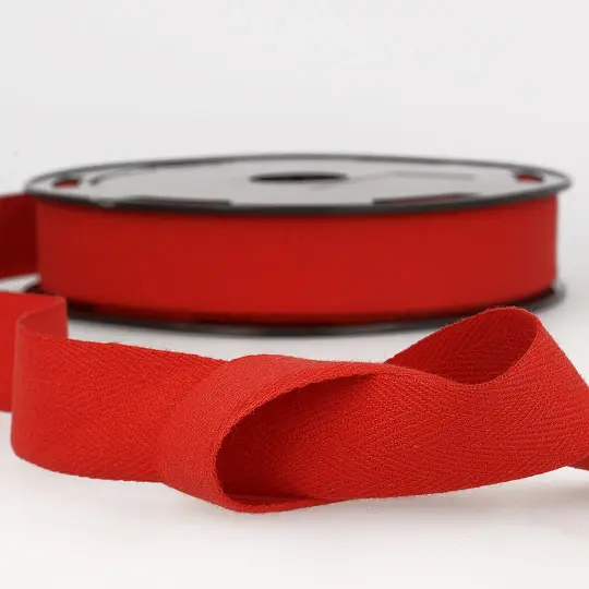 Cotton Twill Tape 20mm Red