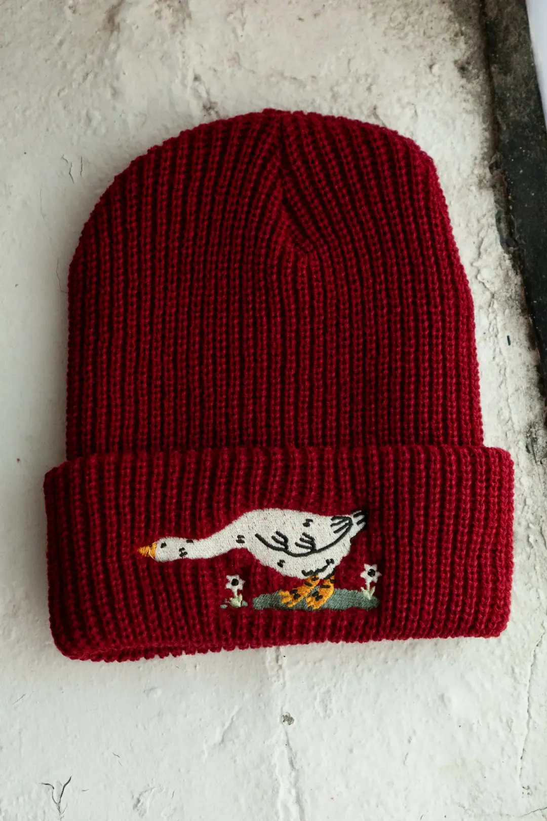 Reaching Shaker Stitch Beanie | Cranberry